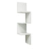 Raft de colt Insta, Alb - Nuc, 25x25x105 cm
