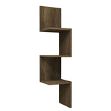 Raft de colt Insta, Alb - Nuc, 25x25x105 cm - Raft de colt Insta, Alb - Nuc, 25x25x105 cm - 120-000170