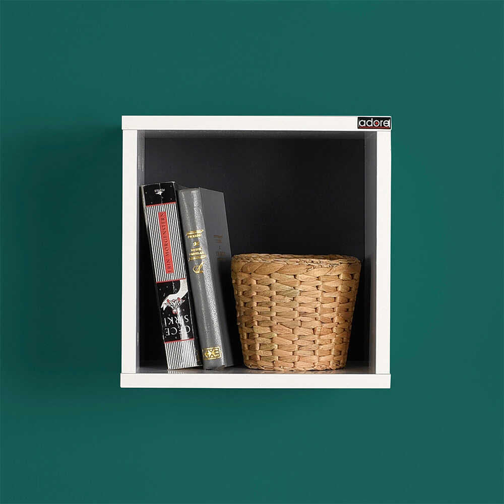 Raft de perete RAF-033-DD-1 Home Collection®, 33x33x19 cm - Alb | SKU: RAF-033-DD-1, RAF-033-OO-1, RAF-033-FF-1, RAF-033-UU-1