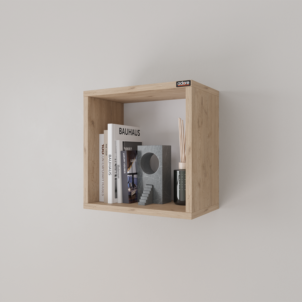 Raft de perete RAF-033-DD-1 Home Collection®, 33x33x19 cm - Stejar | SKU: RAF-033-FF-1
