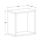 Raft de perete RAF-033-DD-1 Home Collection®, 33x33x19 cm - Stejar | SKU: RAF-033-FF-1