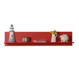 Raft de perete RAF-11-PP-1 Home Collection® Optimal, 120x25x20 cm - Rosu | SKU: RAF-11-KK-1