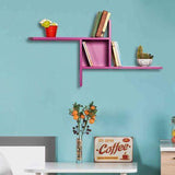 Raft de perete RAF-04-DD-1 Home Collection® Windmill cu 3 Compartimente, 100x50x18 cm - Mov | SKU: RAF-04-UU-1