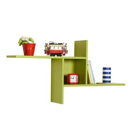 Raft de perete RAF-04-DD-1 Home Collection® Windmill cu 3 Compartimente, 100x50x18 cm - Verde | SKU: RAF-04-YY-1
