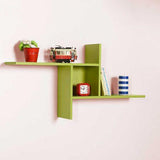 Raft de perete RAF-04-DD-1 Home Collection® Windmill cu 3 Compartimente, 100x50x18 cm - Verde | SKU: RAF-04-YY-1