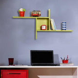 Raft de perete RAF-04-DD-1 Home Collection® Windmill cu 3 Compartimente, 100x50x18 cm - Verde | SKU: RAF-04-YY-1