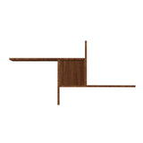 Raft de perete RAF-04-DD-1 Home Collection® Windmill cu 3 Compartimente, 100x50x18 cm - Maro | SKU: RAF-04-OO-1