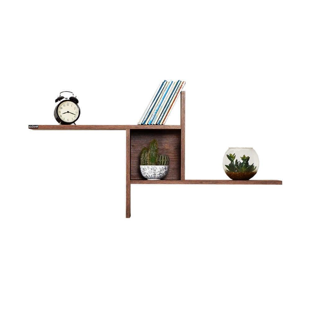 Raft de perete RAF-04-DD-1 Home Collection® Windmill cu 3 Compartimente, 100x50x18 cm - Maro | SKU: RAF-04-OO-1