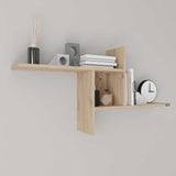 Raft de perete RAF-04-DD-1 Home Collection® Windmill cu 3 Compartimente, 100x50x18 cm - Stejar | SKU: RAF-04-FF-1