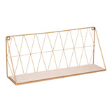 Raft de perete Anneza, Metal si MDF, 48x12x20 cm - Raft de perete Anneza, Metal si MDF, 48x12x20 cm - 199-000666