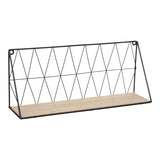 Raft de perete Anneza, Metal si MDF, 48x12x20 cm - Raft de perete Anneza, Metal si MDF, 48x12x20 cm