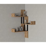 Raft de perete Biat, 3 Rafturi, Stejar, 105x60x20 cm