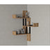 Raft de perete Biat, 3 Rafturi, Stejar, 105 x 60 x 20 cm