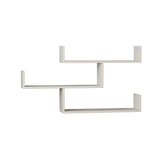 Raft de perete Buse 3 rafturi, Alb, 119x67x23 cm