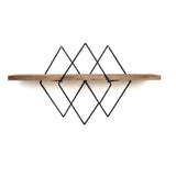 Raft de perete Chelsea, Nuc, 60x36x14 cm