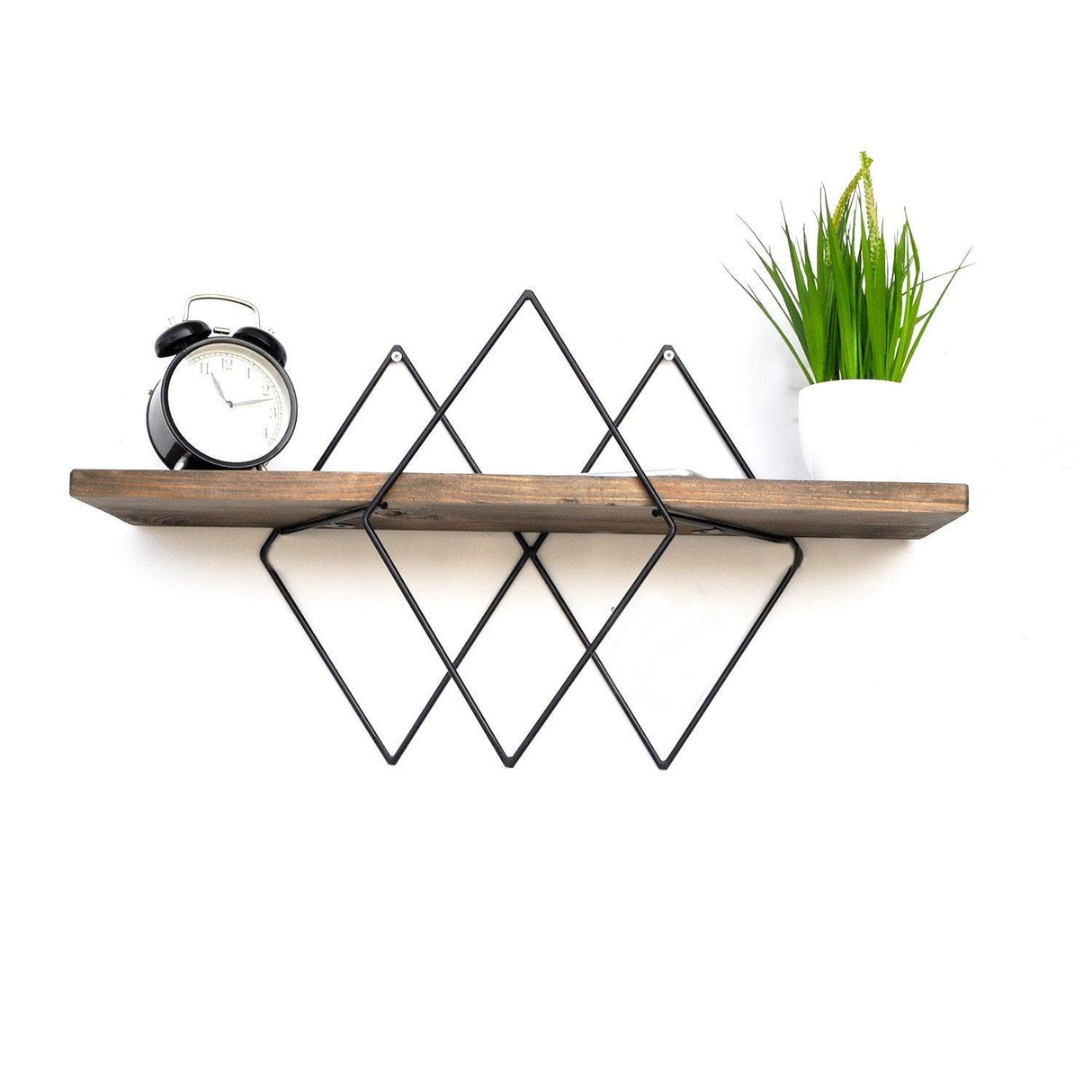 Raft de perete Chelsea, Nuc, 60x36x14 cm