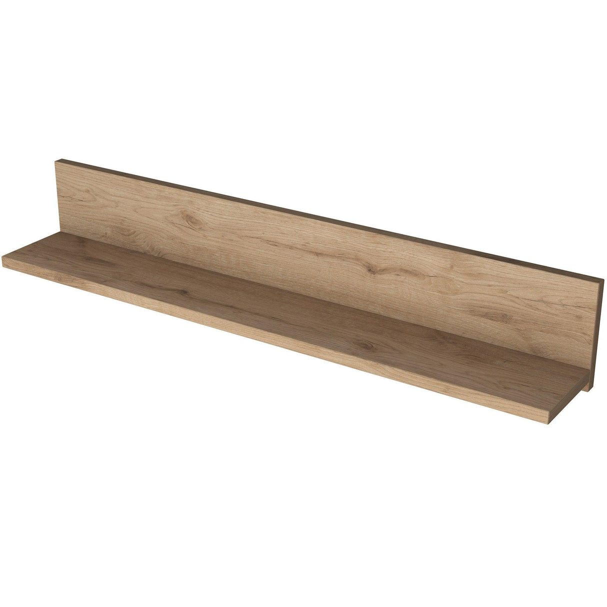 Raft de perete Claudia, Nuc, 90x15x15 cm