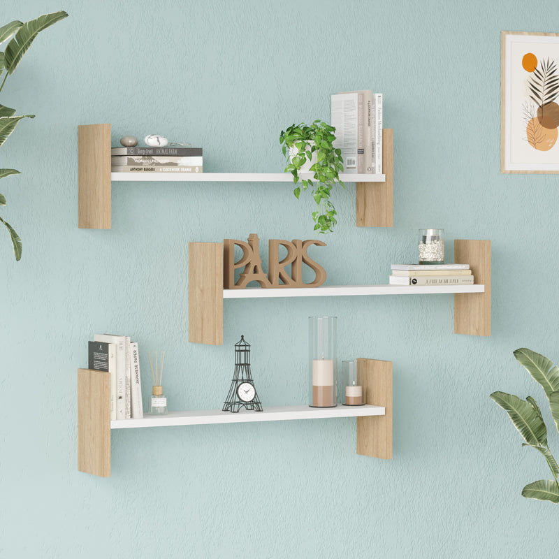 Raft de perete Mento, MDF, 76x15x24 cm - Raft de perete Mento, MDF, 76x15x24 cm