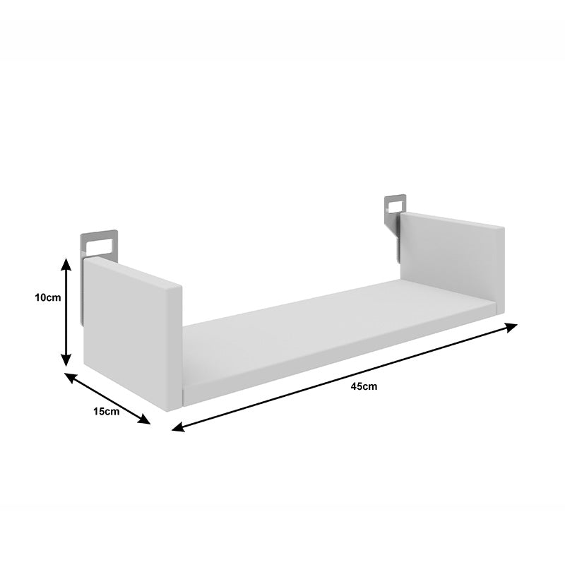 Raft de perete cu functie de depozitare Derva, Lemn, Diverse culori, 45x15x10 cm - Stejar