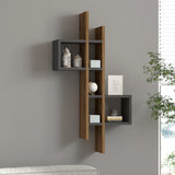 Raft de perete Garel, Lemn, 53x19x108 cm - Raft de perete Garel, Lemn, 53x19x108 cm - 120-000565