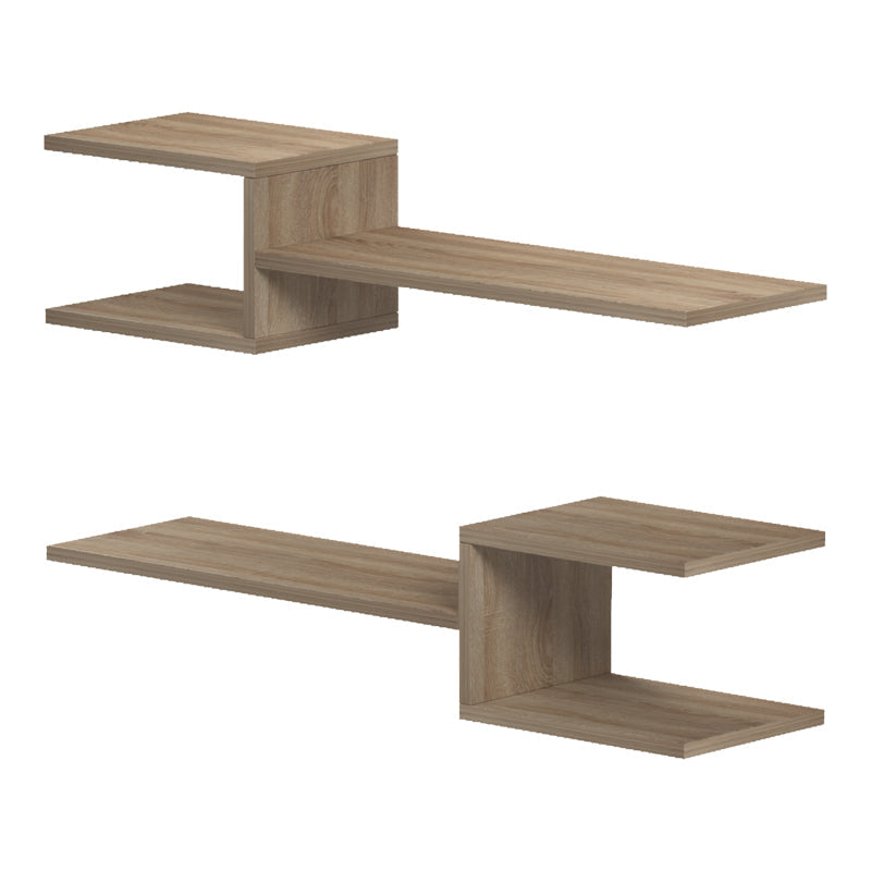 Raft de perete modern Galler, Diverse culori, 79x19x18 cm - Stejar