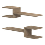 Raft de perete modern Galler, Diverse culori, 79x19x18 cm - Stejar