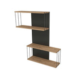 Raft de perete Destan, 64x96x19 cm - Maro