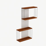 Raft de perete Destan, 64x96x19 cm - Maro