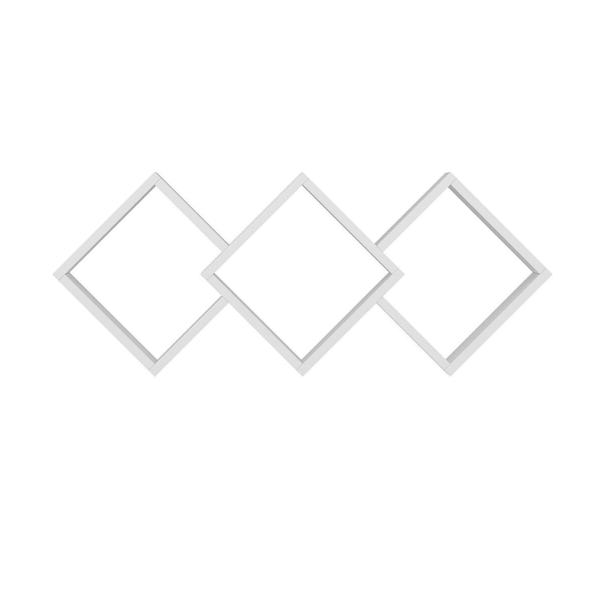 Raft de perete Galaxy Wall Shelf, Gri, 102x42x20 cm - Alb