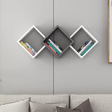 Raft de perete Galaxy Wall Shelf, Gri, 102x42x20 cm - Antracit alb