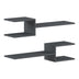 Raft de perete modern Galler, Diverse culori, 79x19x18 cm - 230-000168
