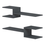Raft de perete modern Galler, Diverse culori, 79x19x18 cm - Antracit