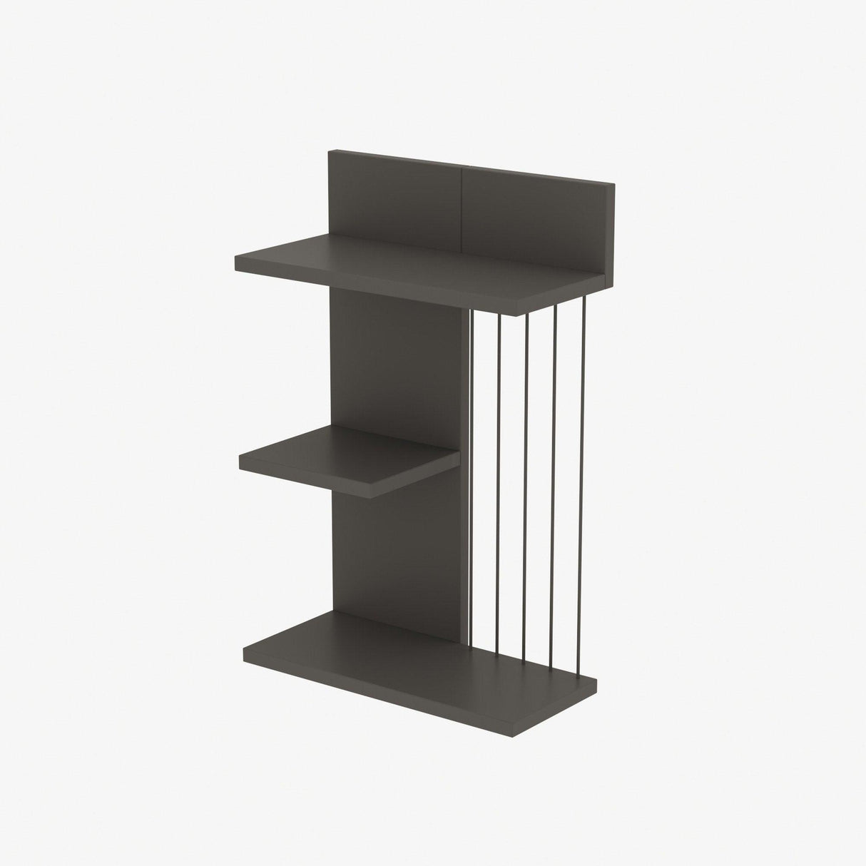 Raft de perete Kinik, 40x60x19 cm - Gri