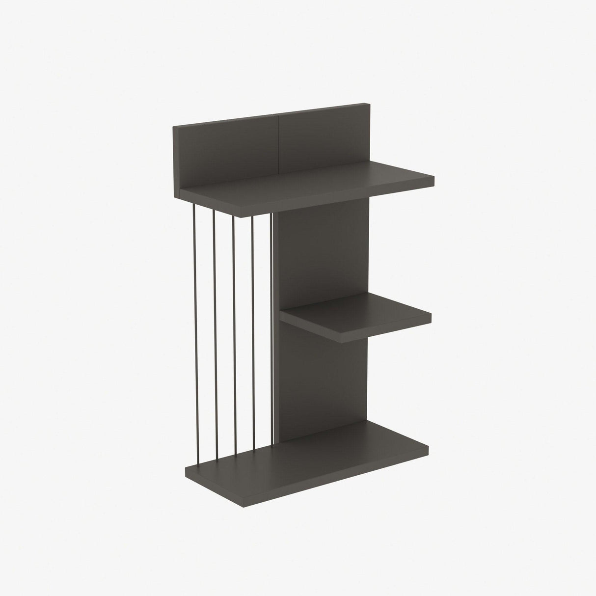 Raft de perete Kinik, 40x60x19 cm - Gri