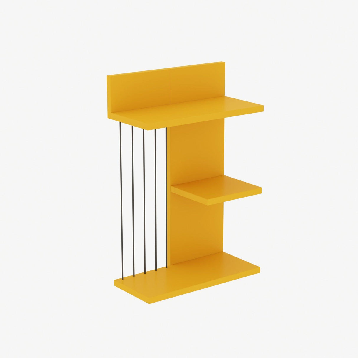 Raft de perete Kinik, 40x60x19 cm - Galben