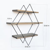 Raft de perete Kube, Nuc, 60x60x14 cm