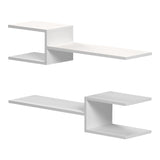 Raft de perete modern Galler, Diverse culori, 79x19x18 cm - Alb