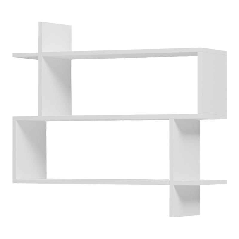 Raft de perete Parallel, Diverse culori, 70x22x66 cm - Alb