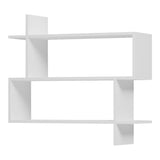Raft de perete Parallel, Diverse culori, 70x22x66 cm - Alb