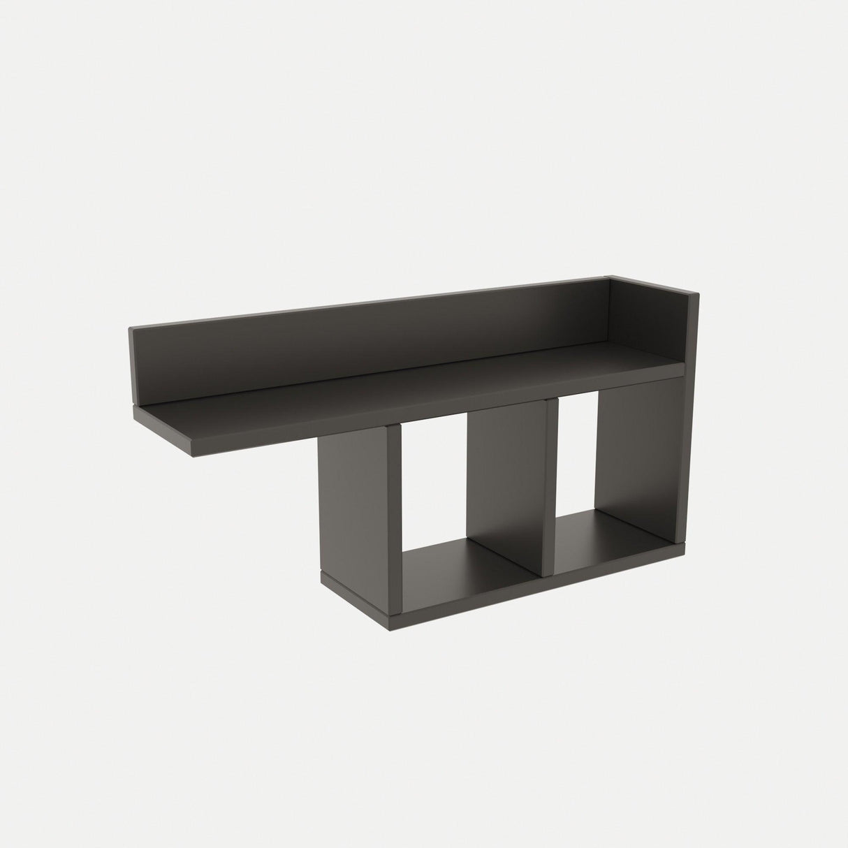 Raft de perete Room, Alb - Gri - Stejar - Galben, 72x37x18 cm - Gri
