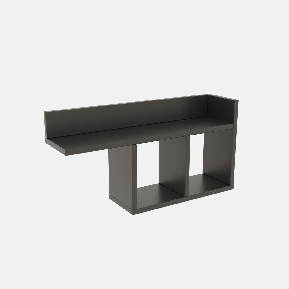 Raft de perete Room, Alb - Gri - Stejar - Galben, 72x37x18 cm - Gri