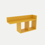 Raft de perete Room, Alb - Gri - Stejar - Galben, 72x37x18 cm - Galben