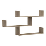 Raft de perete Tibet, Alb - Sonoma, 120x22x67 cm - Raft de perete Tibet, Alb - Sonoma, 120x22x67 cm