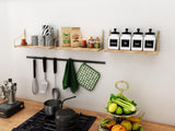 Raft de perete Wall Shelf Straight, Aur, 16x16x45 cm