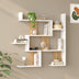 Raft de perete Wall shelf Maze stejar cu antracit color, Stejar - Antracit, 94x15x90 cm - 176-000239