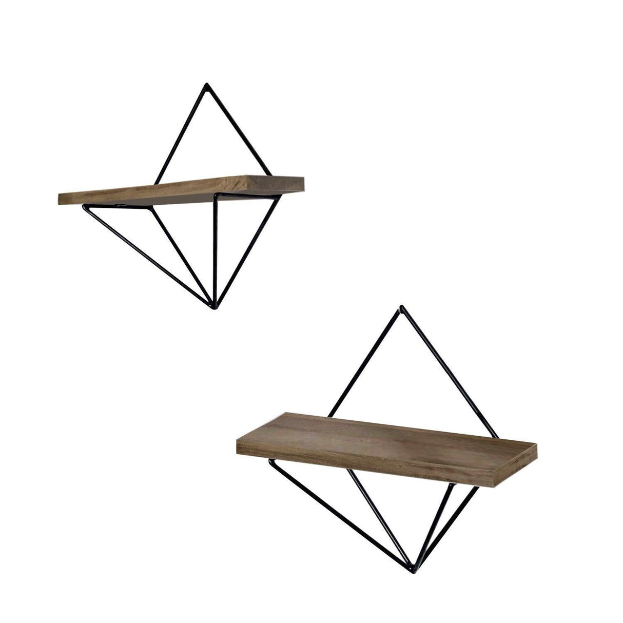 Raft de perete Yunus, Nuc, 30x14 cm