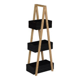 Raft de podea Tercy, Bambus, 30x18x80 cm - Raft de podea Tercy, Bambus, 30x18x80 cm