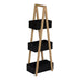 Raft de podea Tercy, Bambus, 30x18x80 cm