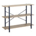 Raft de podea Nebranzo Stejar cu metal, negru, 106x35x80 cm