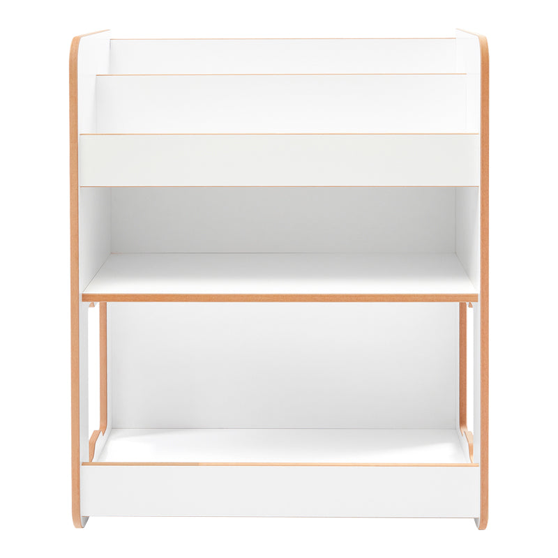 Raft gheona -bianc mdf, Alb - Natural, 57x34x70 cm - Alb